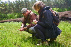 Bestandsaufnahme im Wald mit Matthias Schuh und Johanna Romberg