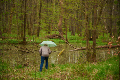 1 Begehung zwischen FFH-Gebiet und Kiesabbau